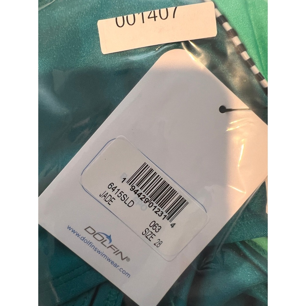 Dolfin Uglies Women's Size 28 Jade Green Diamondback One Piece Swimsuit New - Picture 8 of 10